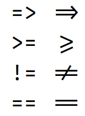 ligatureexamples